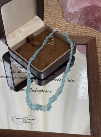 Blue Crystal Chip Strand